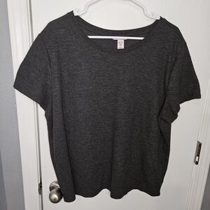 Victoria's Secret Charcoal Gray Short Sleeve Tee Thermal